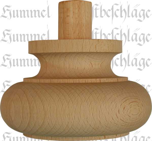 Holzfuß antik, Möbelfuß antiker, Buche, Ø 120mm, Möbelfuss Holz alter